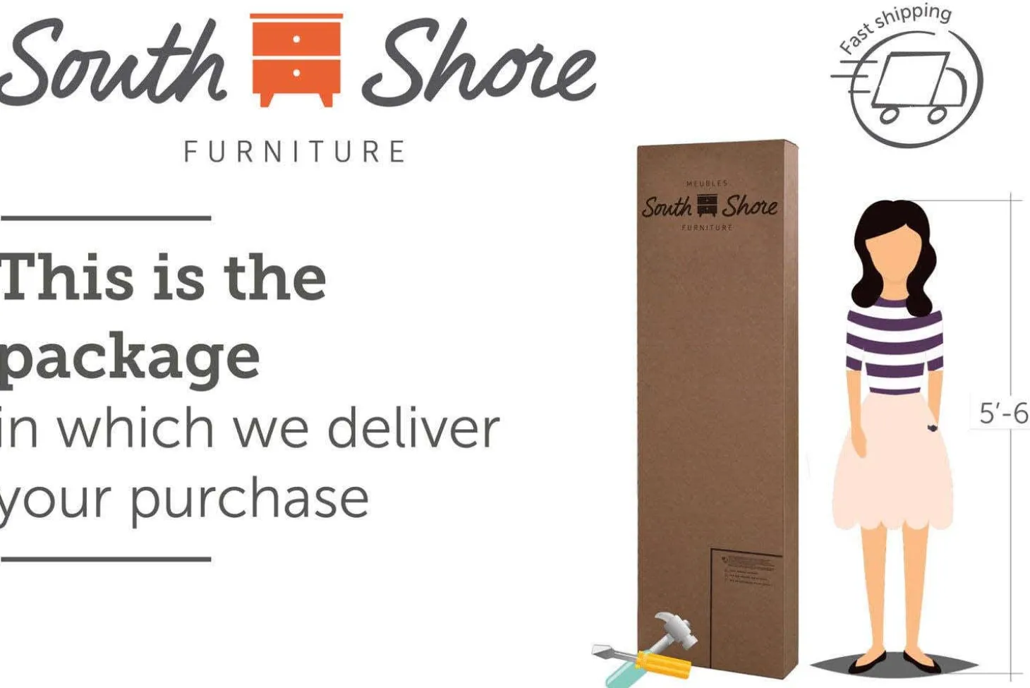 Commode 6 tiroirs - South Shore