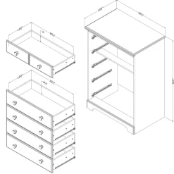 Commode 5 tiroirs - South Shore