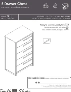 Commode 5 tiroirs - South Shore