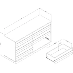 Commode 6 tiroirs - South Shore