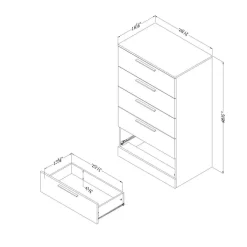 Commode 5 tiroirs - South Shore