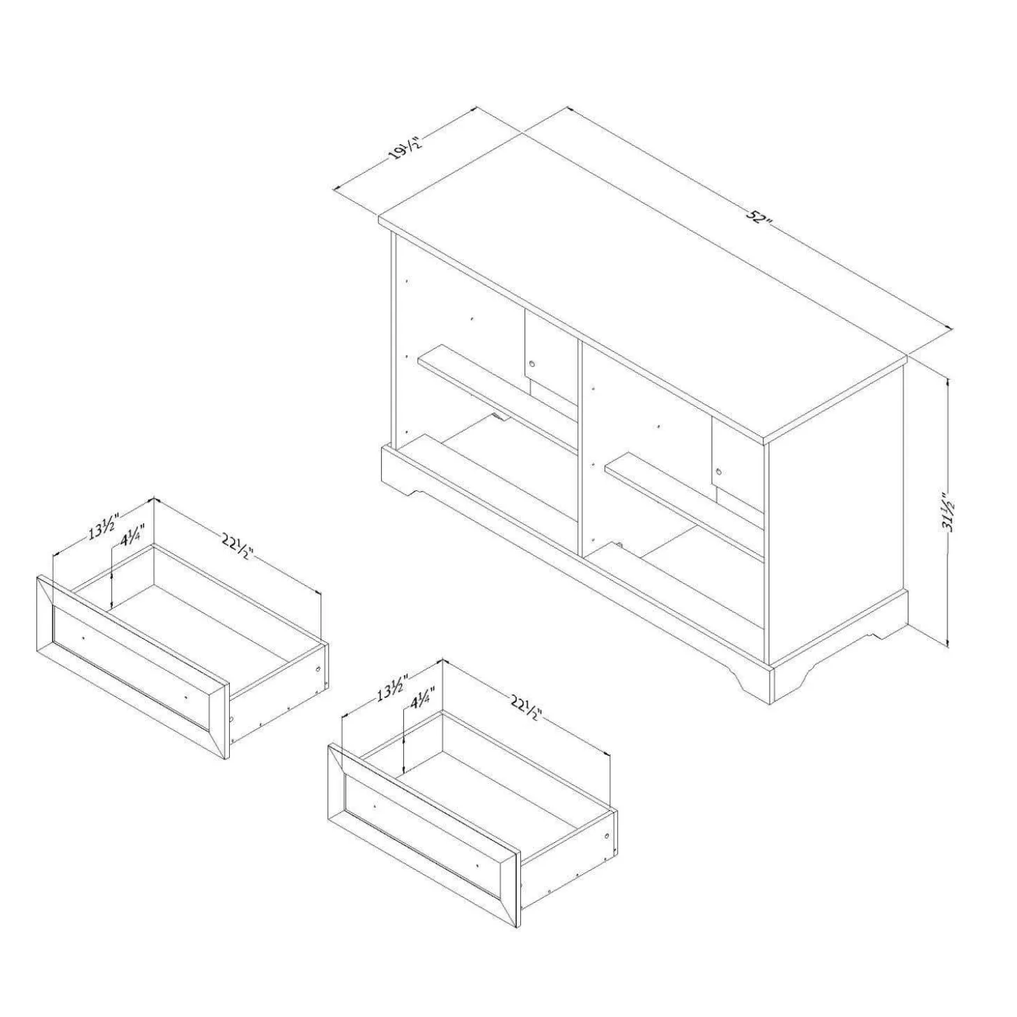 Commode 6 tiroirs - South Shore