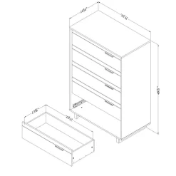 Commode 5 tiroirs - South Shore