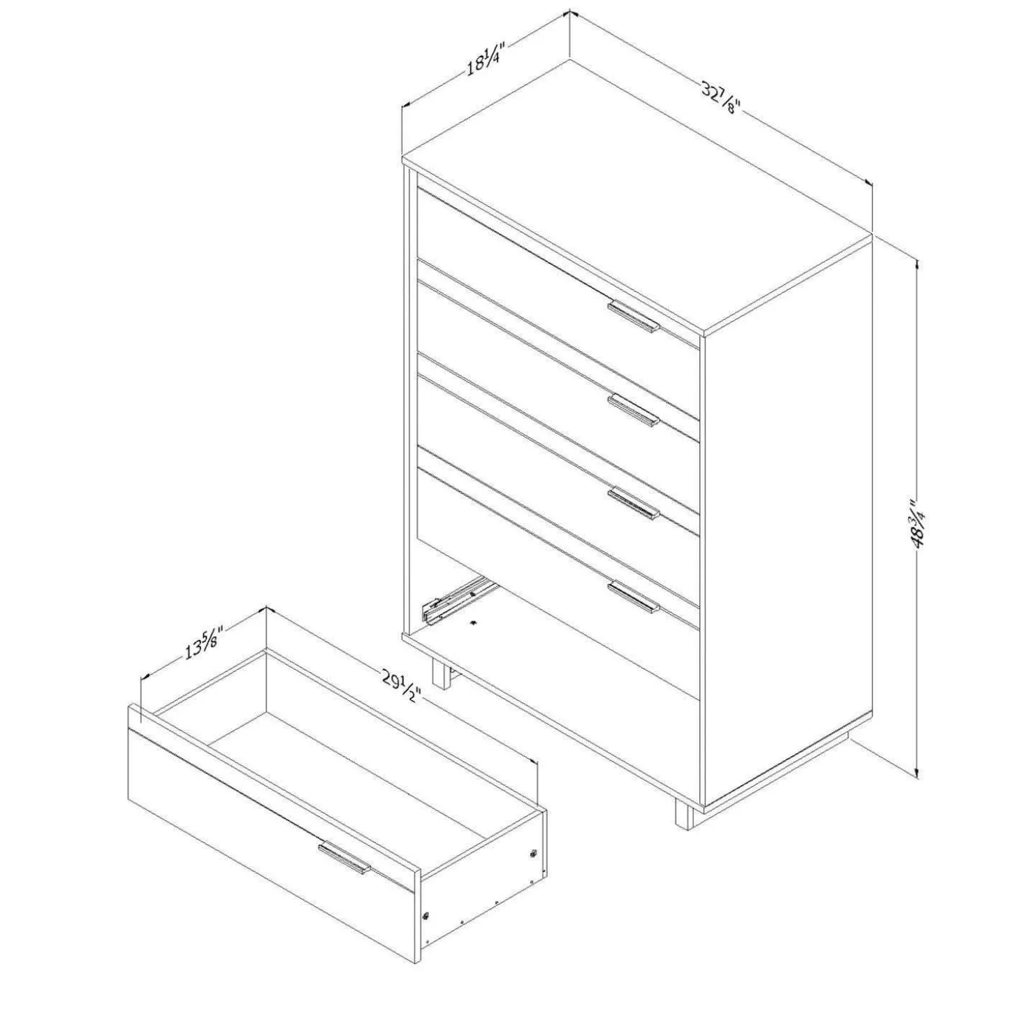 Commode 5 tiroirs - South Shore