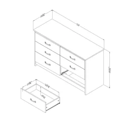 Commode 6 tiroirs - South Shore