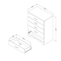 Commode 5 tiroirs - South Shore