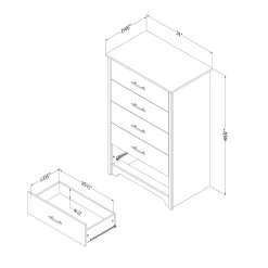 Commode 5 tiroirs - South Shore