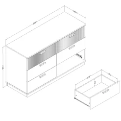 Commode 6 tiroirs - South Shore