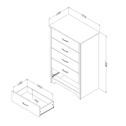 Commode 5 tiroirs - South Shore
