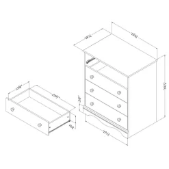 Commode 4 tiroirs - South Shore