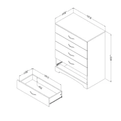Commode 5 tiroirs - South Shore