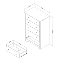 Commode 5 tiroirs - South Shore