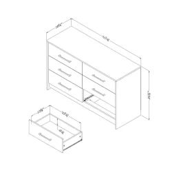 Commode 6 tiroirs - South Shore