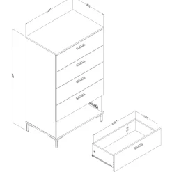Commode 5 tiroirs - South Shore