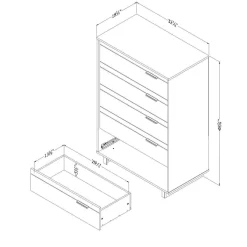 Commode 5 tiroirs - South Shore