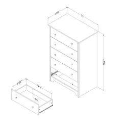 Commode 5 tiroirs - South Shore