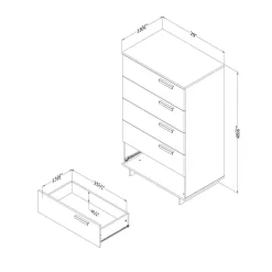 Commode 5 tiroirs - South Shore