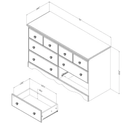 Commode 6 tiroirs - South Shore