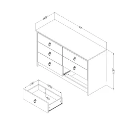Commode 6 tiroirs - South Shore