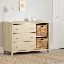 Commode 3 tiroirs avec paniers - South Shore