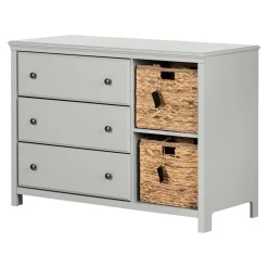 Commode 3 tiroirs avec paniers - South Shore