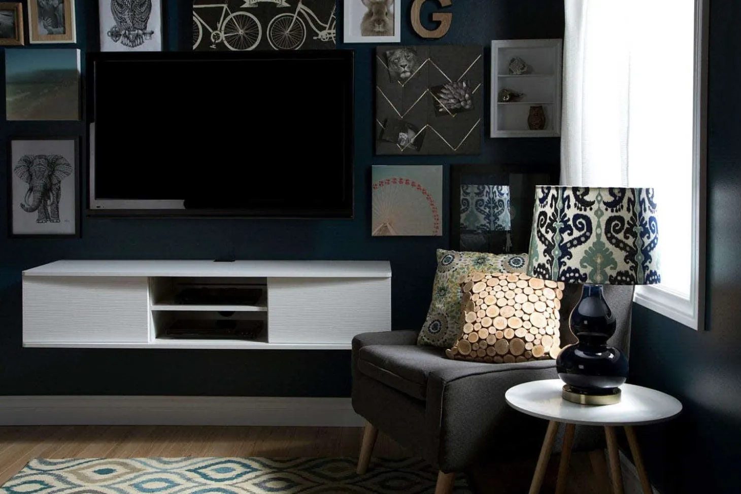 Console media murale 56" - South Shore