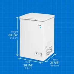 DANBY Congélateur 3,5 pi3, Blanc, Horizontal, 20.25