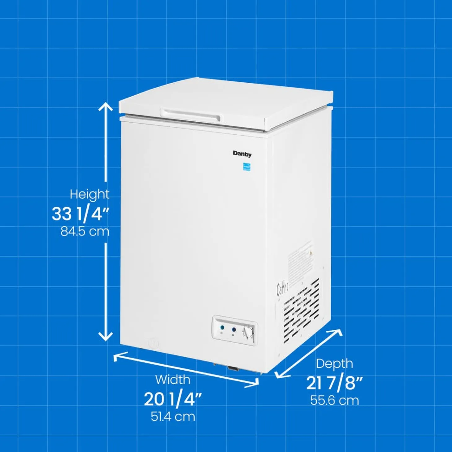 DANBY Congélateur 3,5 pi3, Blanc, Horizontal, 20.25" - DCF035A5WDB
