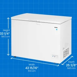 DANBY Congélateur 10 pi3, Blanc, Horizontal, 44