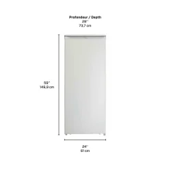DANBY Congélateur 10,1 pi3, Blanc, Vertical, 24