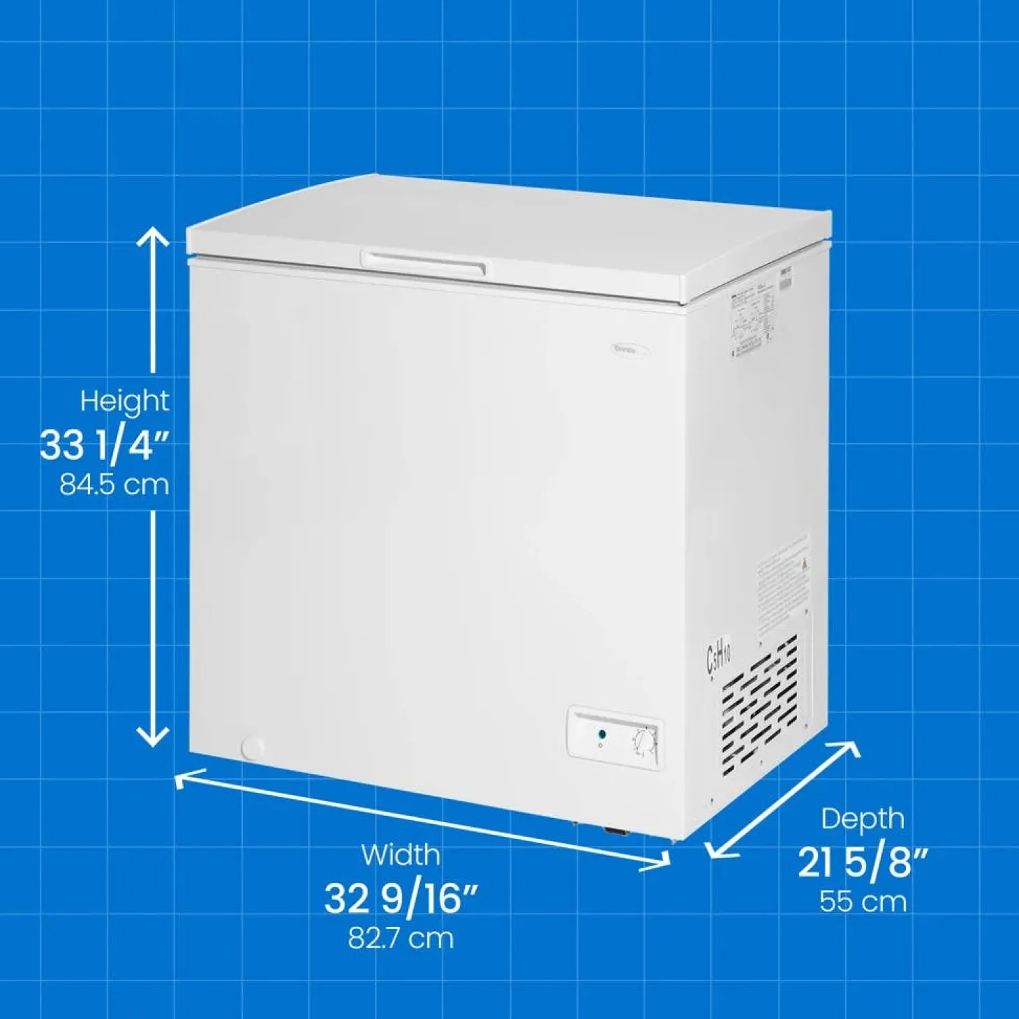 DANBY Congélateur 7,0 pi3, Blanc, Horizontal, 35" - DCF070A6WM