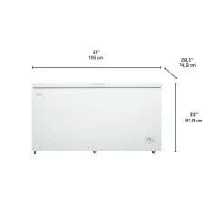 DANBY Congélateur 14,5 pi3, Blanc, Horizontal, 61