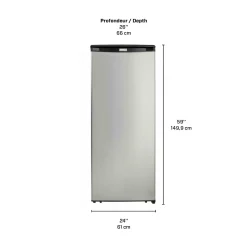 DANBY Congélateur 8,5 pi3, Inox, Vertical, 24