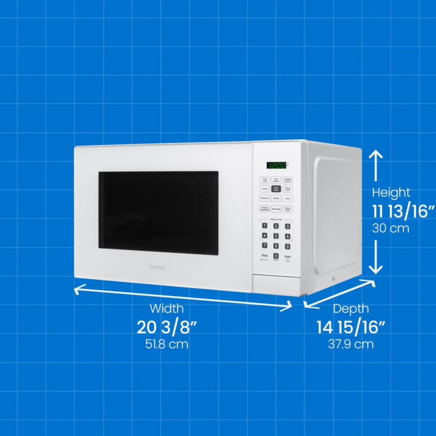 DANBY Micro-ondes Blanc 900 20" DBMW1121BWW