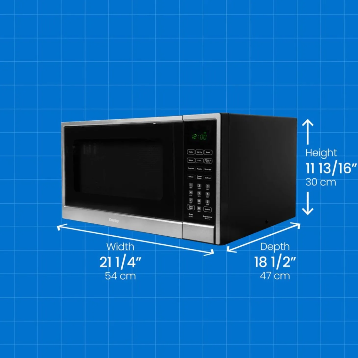 DANBY Micro-ondes Inox 1000 21.25" DBMW1361ABSS