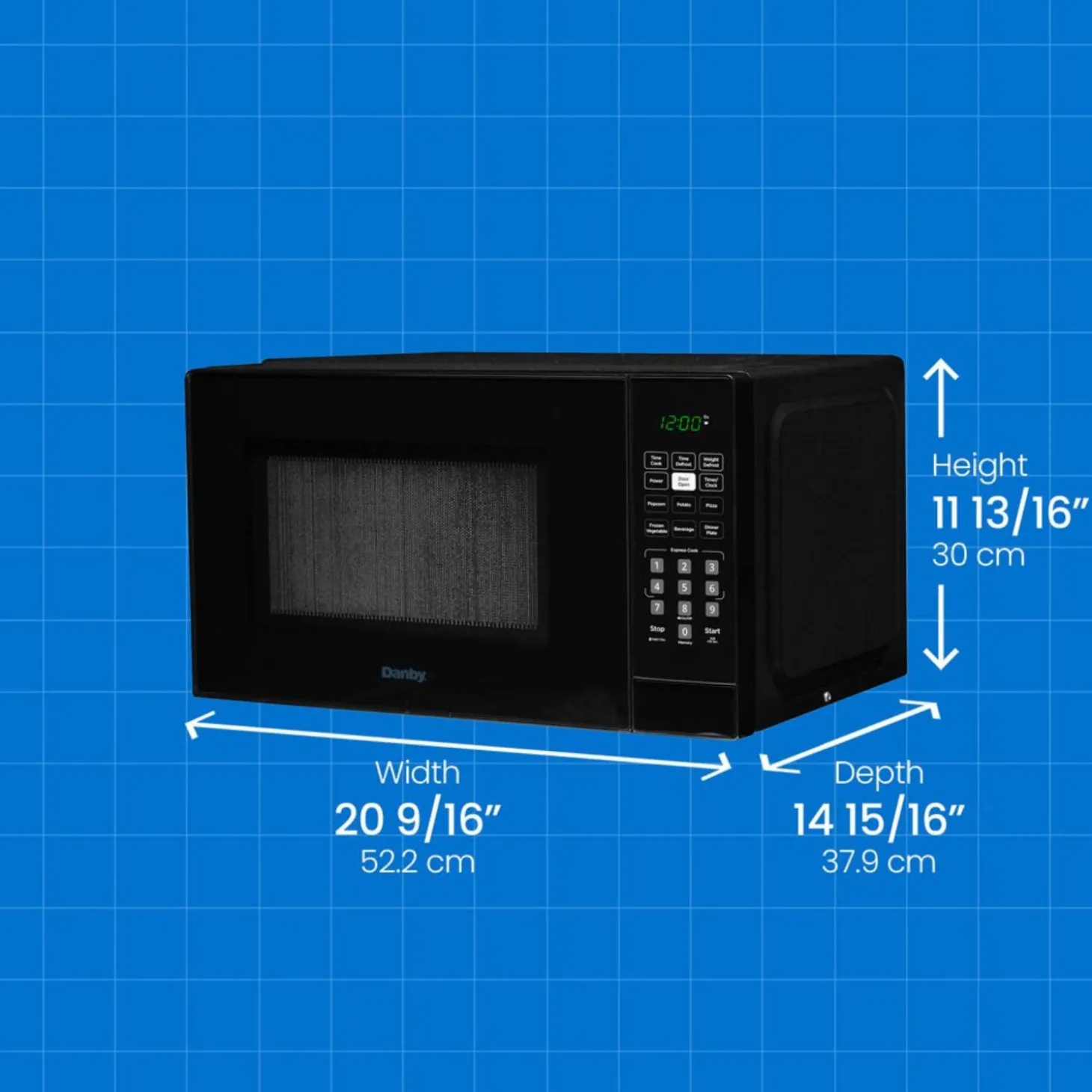 DANBY Micro-ondes Noir 900 21" DBMW1121BBB