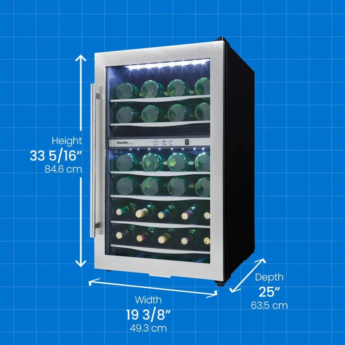 DANBY Refroidisseur à vin Inox 20" - DWC040A3BSSD