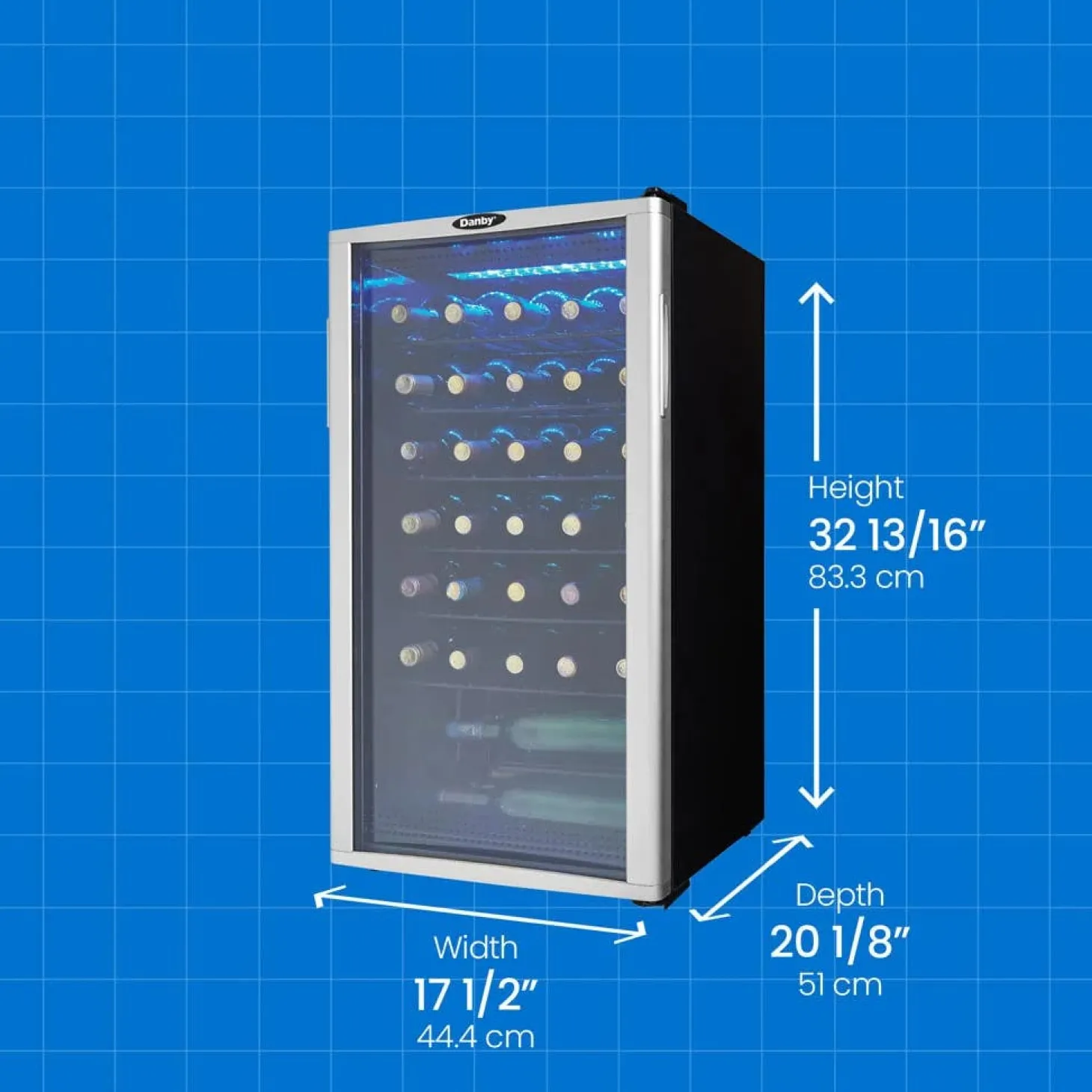 DANBY Refroidisseur à vin Inox 17.5" - DWC350BLP