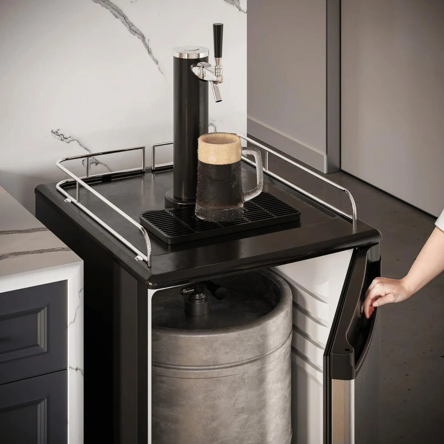 DANBY Refroidisseur de fûts à robinet Inox 21" - DKC054A1BSLD