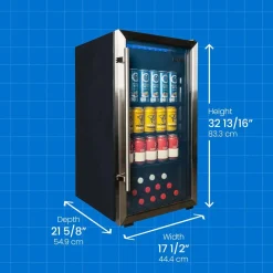 DANBY Refroidisseurs de boisson Inox 17.5