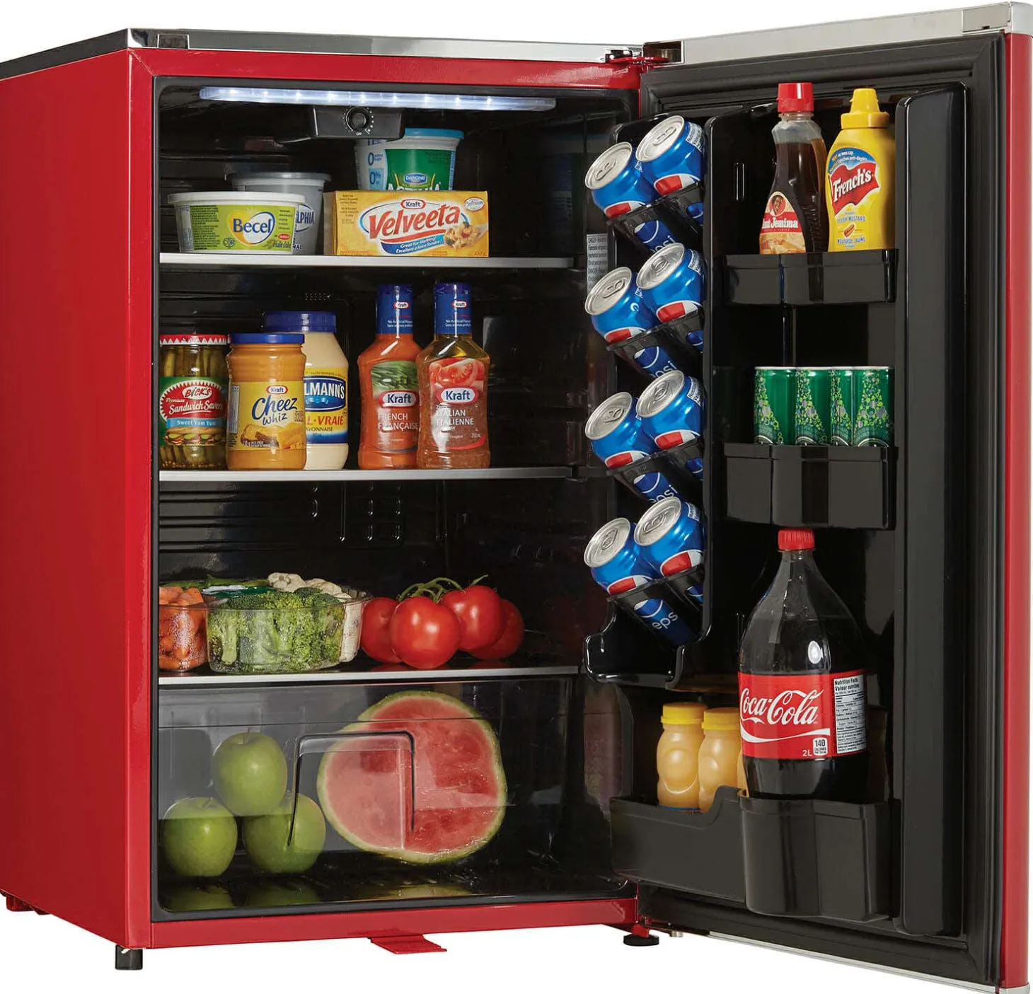 DANBY Réfrigérateur 4,4 pi3 21 po Rouge Compact - DAR044A6LDB