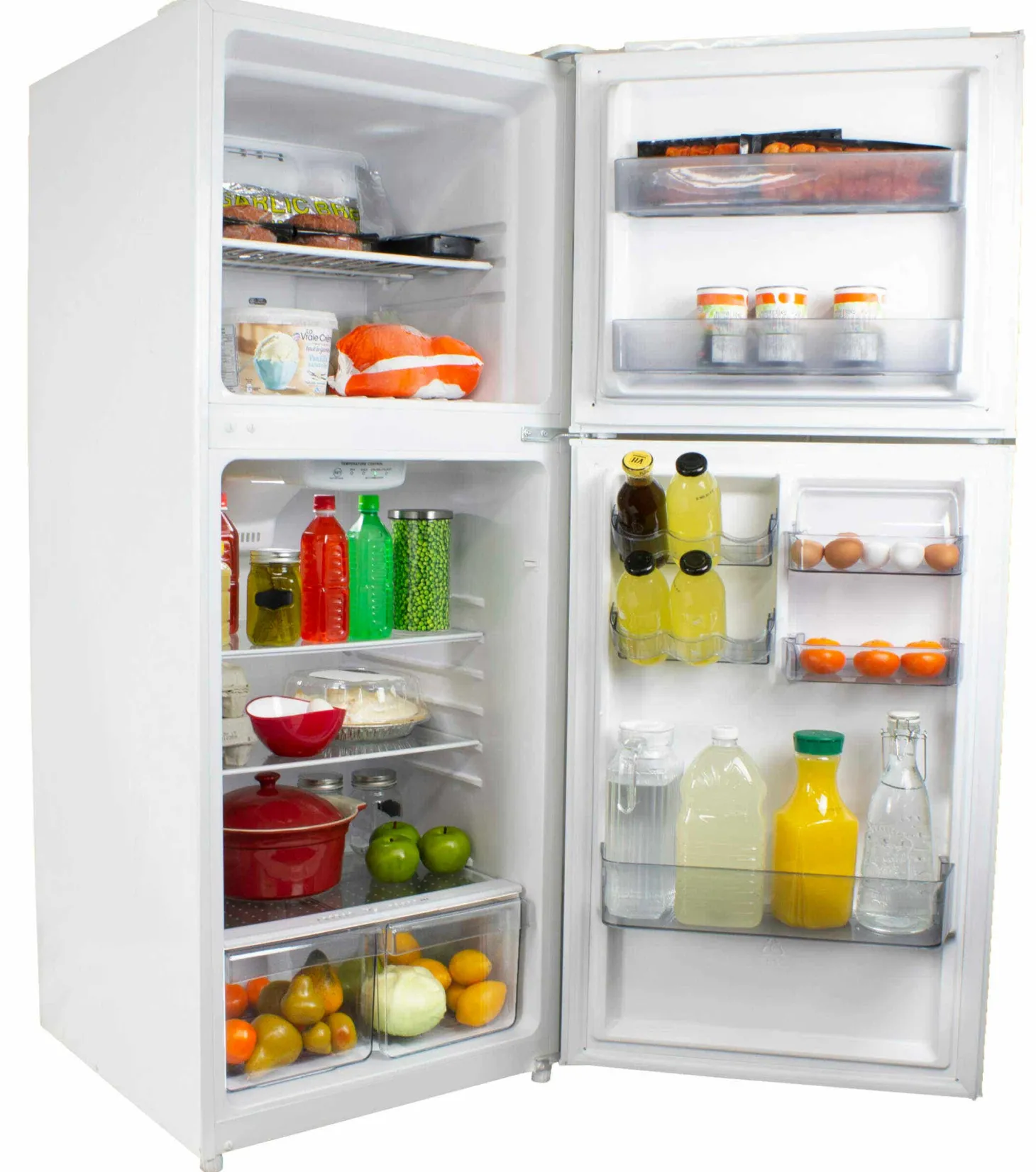DANBY Réfrigérateur 10,1 pi3 24 po Blanc Congélateur en haut - DFF101B2WDB