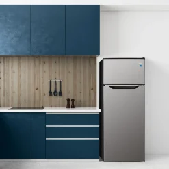 DANBY Réfrigérateur 7,4 pi3 22 po Inox Congélateur en haut - DPF074B2BSLD