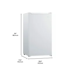 DANBY Réfrigérateur 3,3 pi3 Blanc Compact - DCR033B2WM