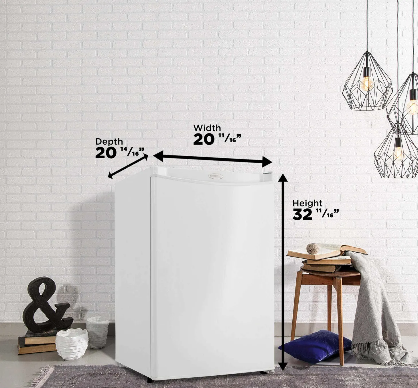 DANBY Réfrigérateur 4,4 pi3 Blanc Compact - DAR044A4WDD