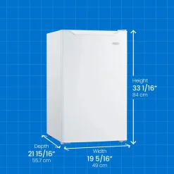 DANBY Réfrigérateur 4,4 pi3 Blanc Compact - DCR044B1WM