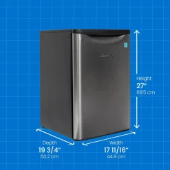 DANBY Réfrigérateur 2,6 pi3 Inox Compact - DAR026A2BSLD