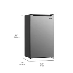 DANBY Réfrigérateur 3,3 pi3 Inox Compact - DCR033B2SLM