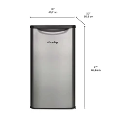 DANBY Réfrigérateur 3,3 pi3 Inox Compact - DAR033A6BSLD