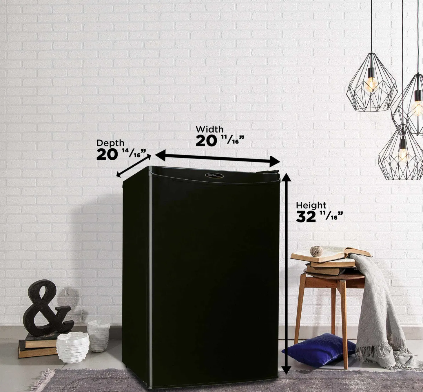 DANBY Réfrigérateur 4,4 pi3 Noir Compact - DAR044A4BDD
